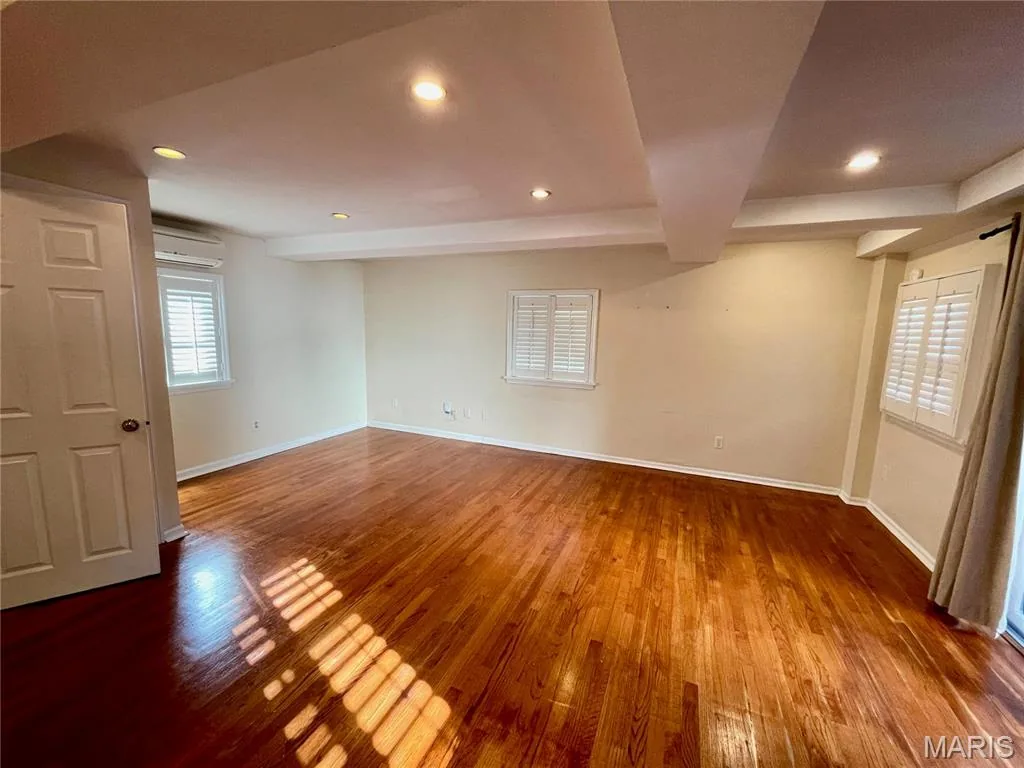 Bonus room with recessed lighting